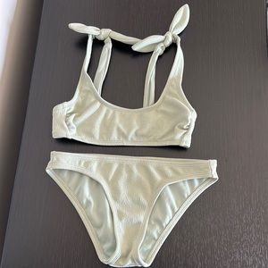 NWOT * Xhilaration Sage Green Bikini Set in Size XS
